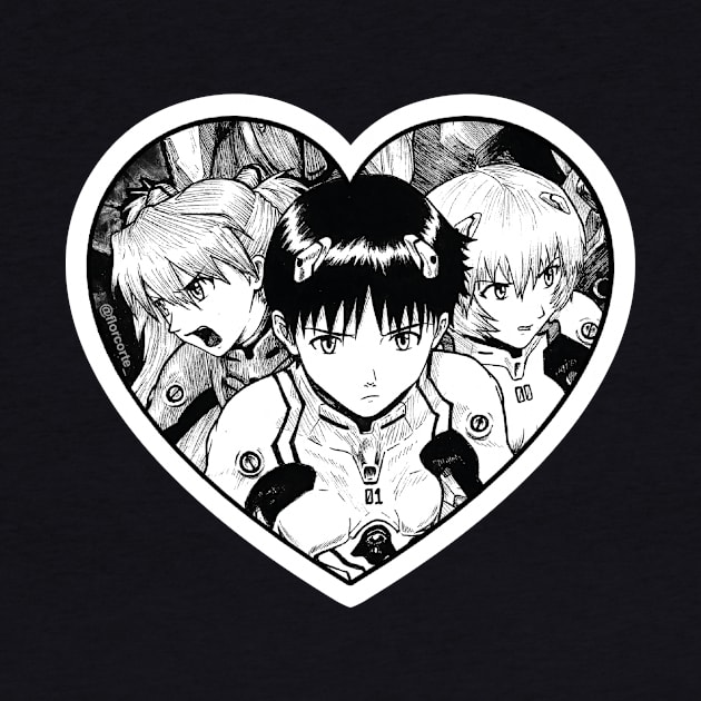 Evangelion Heart by Florcorte